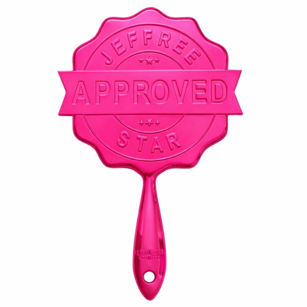 Jeffree Star 2020 Valentine’s Hot Pink Chrome Approved Hand Mirror